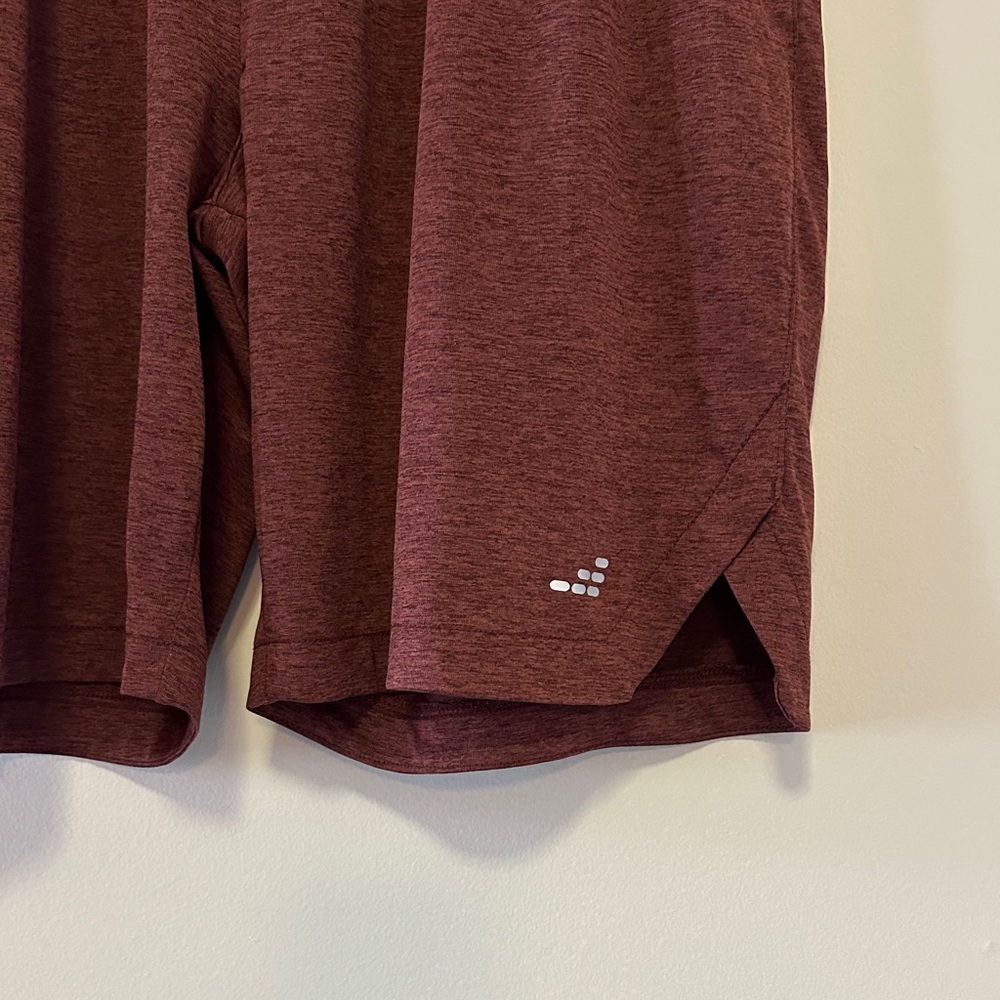 BCG Men's Burgundy Athletic Shorts - Picture 4 of 5